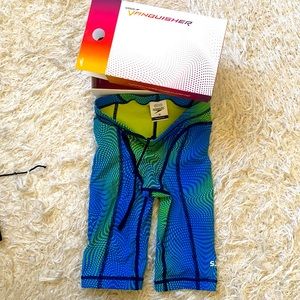 Speedo Blue/Grn Vanquisher Competitive SwimSize 26